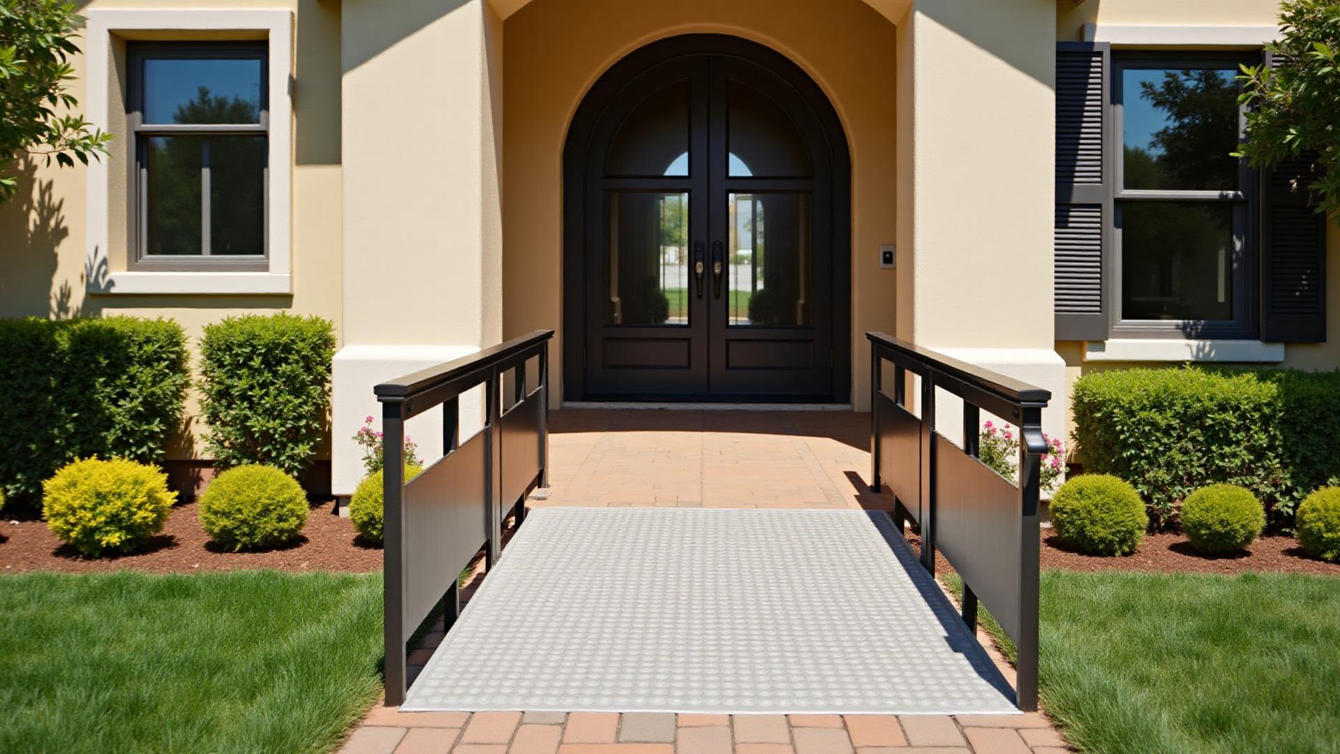 Aging in place ramp installation showing accessible home modifications for seniors